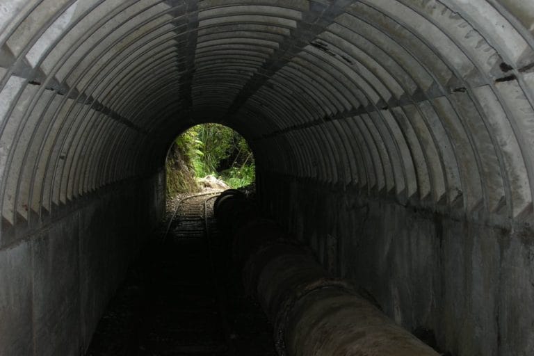 First Tunnel along the tramline track