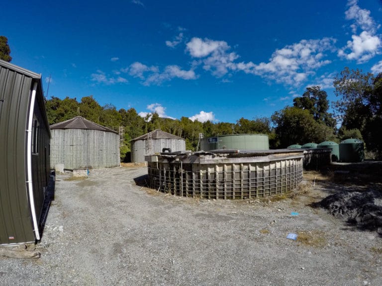 Franz Josef water tanks on Callery Gorge Walk