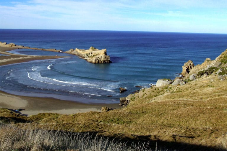 Looking back to the lighthouse