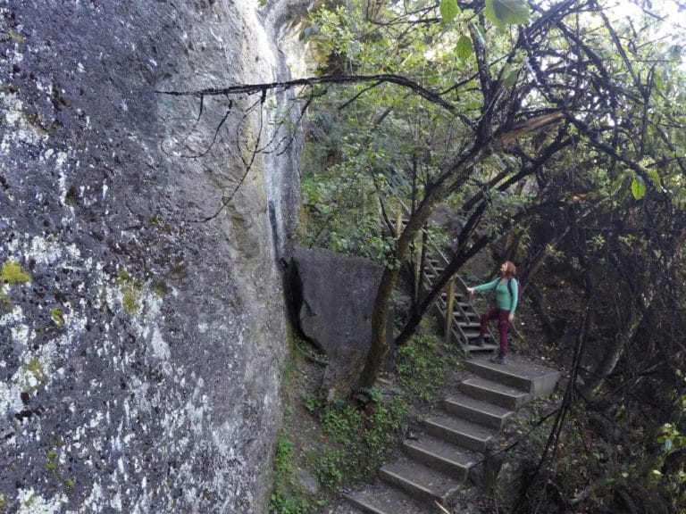 Interesting rock formations on the way to Lake Wanaka Lookout