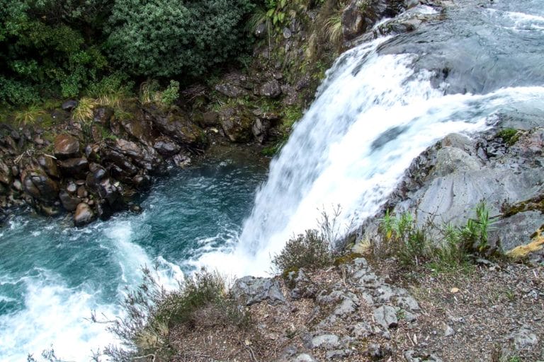 The top of the Tawhai Falls