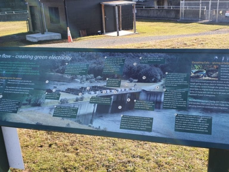 Visitor Centre to Control Gates - start of the Kepler Track in Te Anau - Copyright Freewalks.nz