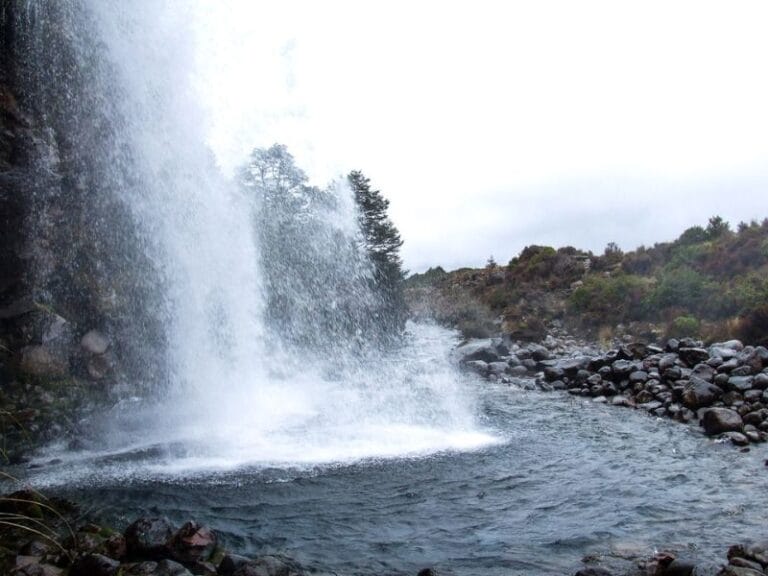 Bottom of the Taranaki Falls