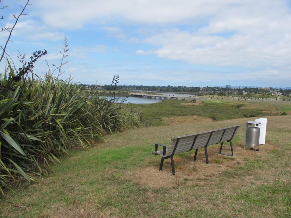View from the seat at Highbrook Park in South Auckland