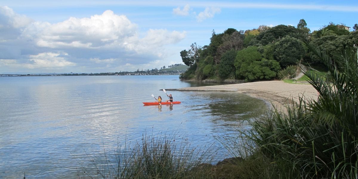 Kayak on Manukau Harbour in Auckland