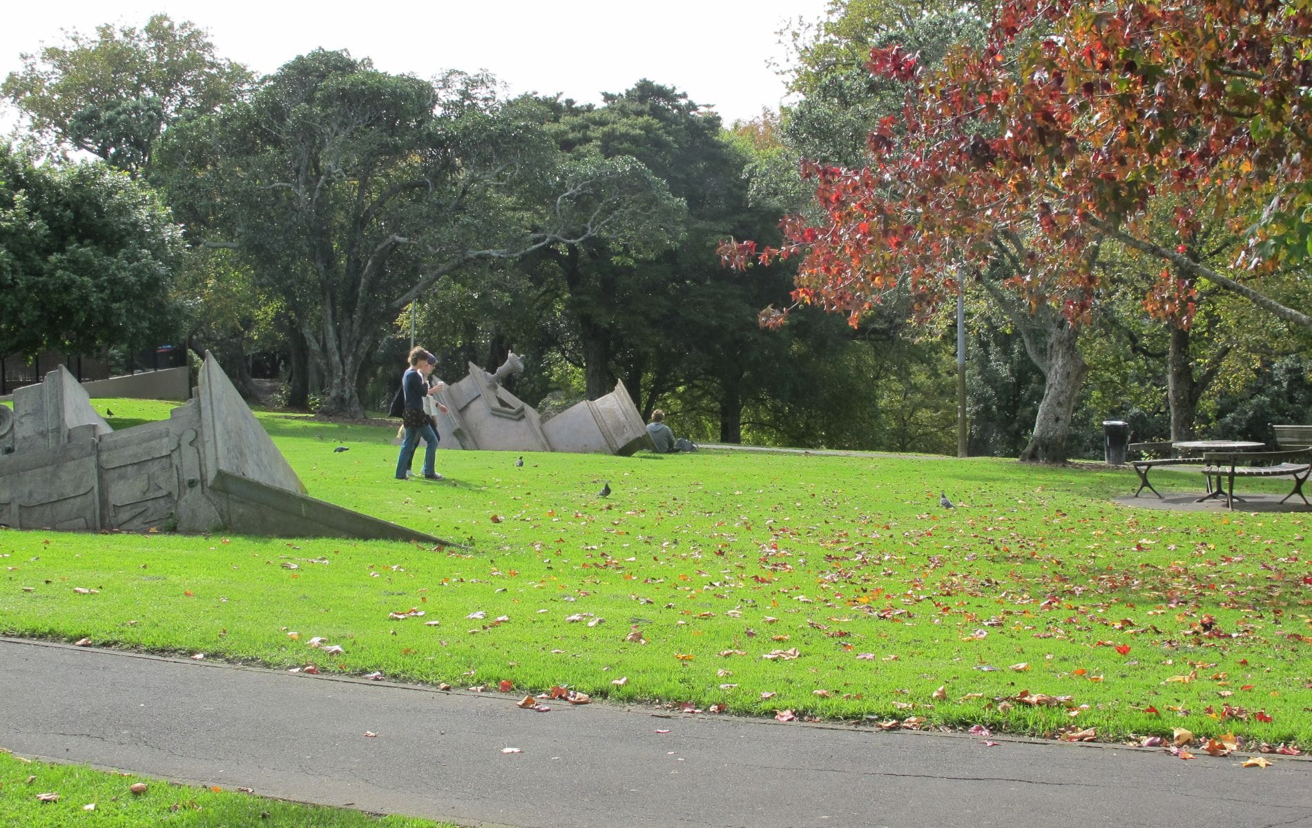 Sculptures in Western Park, Auckland