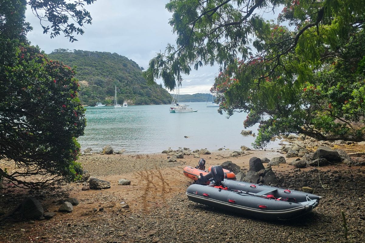 Start of the walk, landed by dingy from the boat